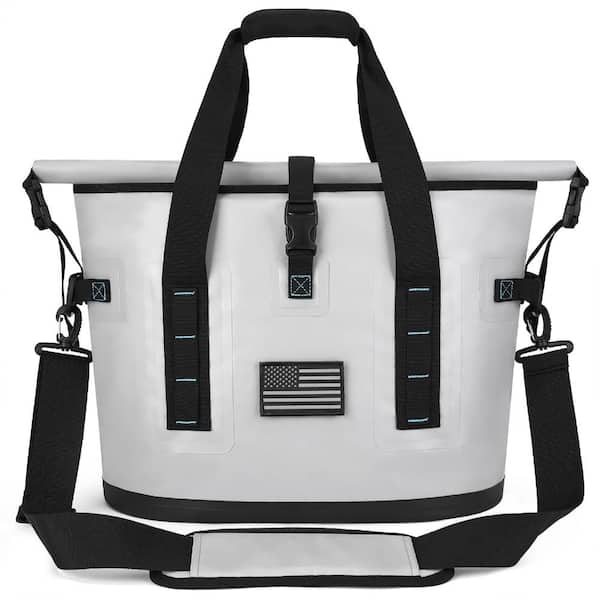 35 qt.Waterproof Roll Top Cooler Bag with Freezer Packs for Beach Camping