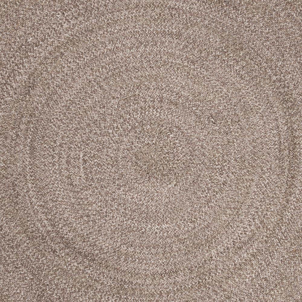 Ivory Beige 6' Round Handmade Braided Cotton Rug