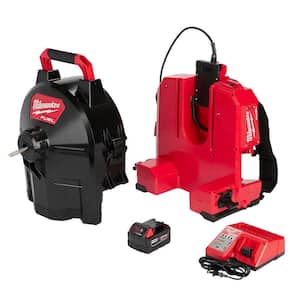 M18 Fuel 18-Volt Lithium-Ion Brushless Cordless Drain Cleaning 5/16 in. Switch Pack Sectional Drum System Kit