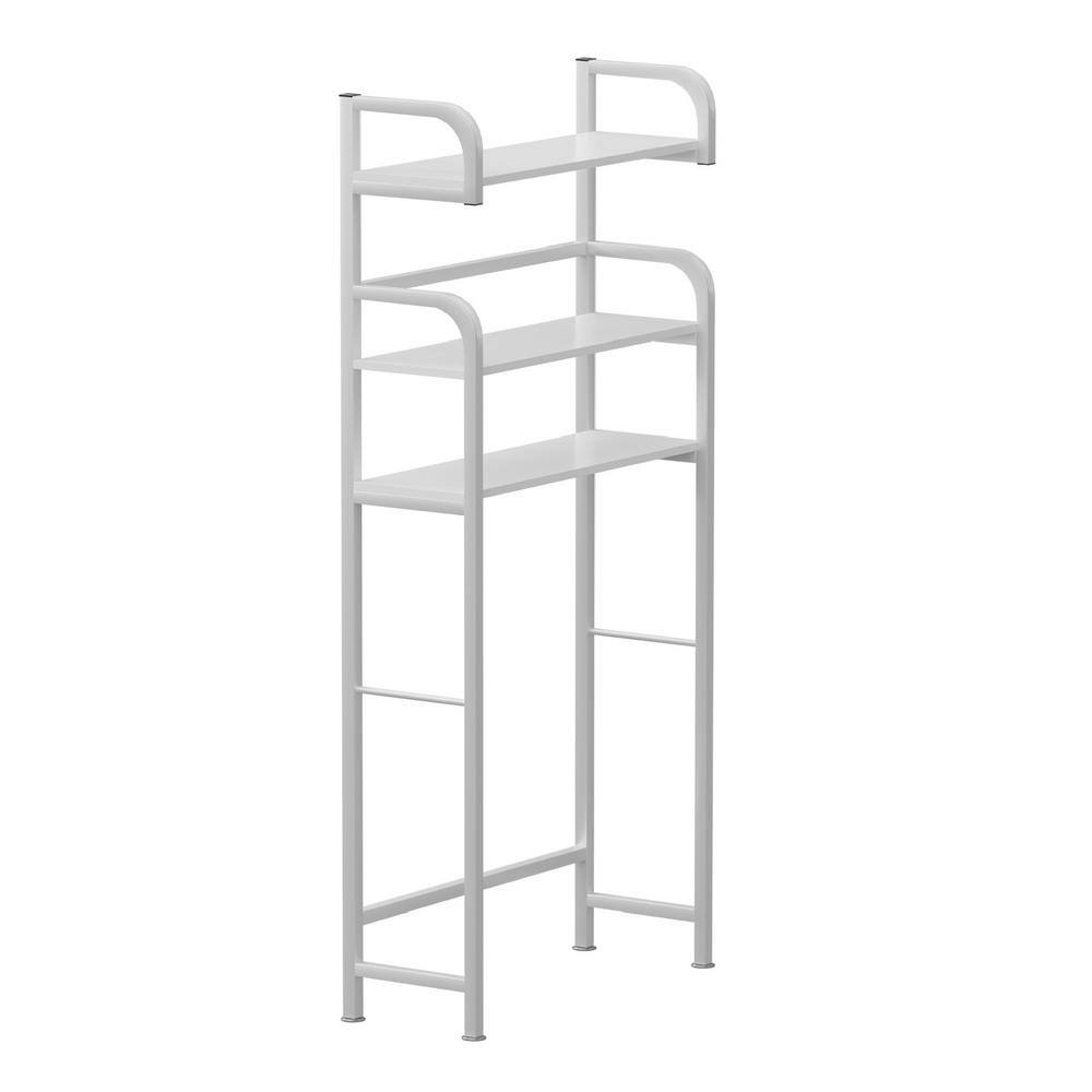 cadeninc 30 in. W x 66.92 in. H x 11.42 in. D White OverTheToilet