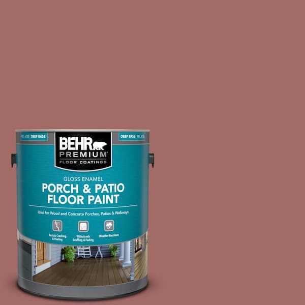 BEHR PREMIUM 1 gal. #S150-5 Vermilion Gloss Enamel Interior/Exterior Porch and Patio Floor Paint