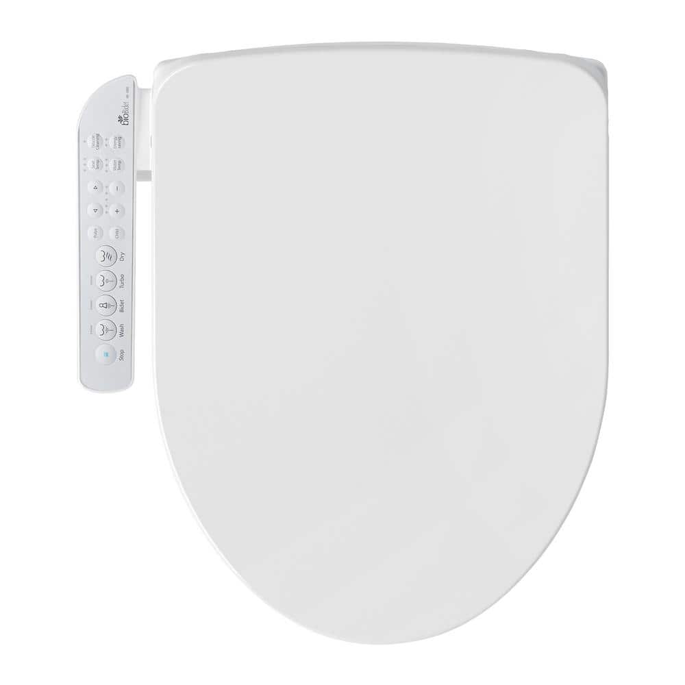 Bio Bidet Slim Two Smart Toilet Seat in Round White with Stainless Steel Self-Cleaning Nozzle, Nightlight, Turbo Wash, Oscillating and Fusion Warm Wat - 1