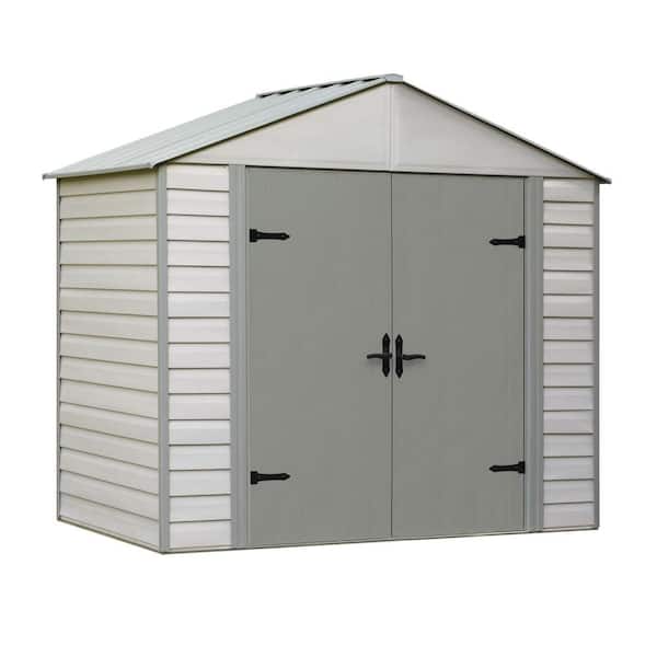 Arrow Viking Series 5 ft. W x 8 ft. D Vinyl Coated Galvanized Metal Storage Shed
