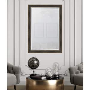 Large Rectangle Black Beveled Glass Classic Mirror (40.25 in. H x 28.75 in. W)