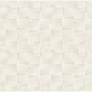 Ting Cream Lattice Non-Pasted Vinyl Wallpaper