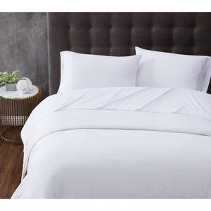 Antimicrobial 4-Piece White Microfiber Queen Sheet Set