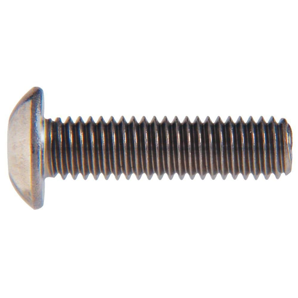 The Hillman Group 44020 3/8-16 x 1-1/2-Inch Button Socket Cap Screw, Stainless Steel, 4-Pack