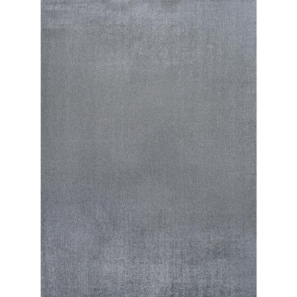 Twyla Classic Gray 4 ft. x 6 ft. Solid Low-Pile Machine-Washable Area Rug