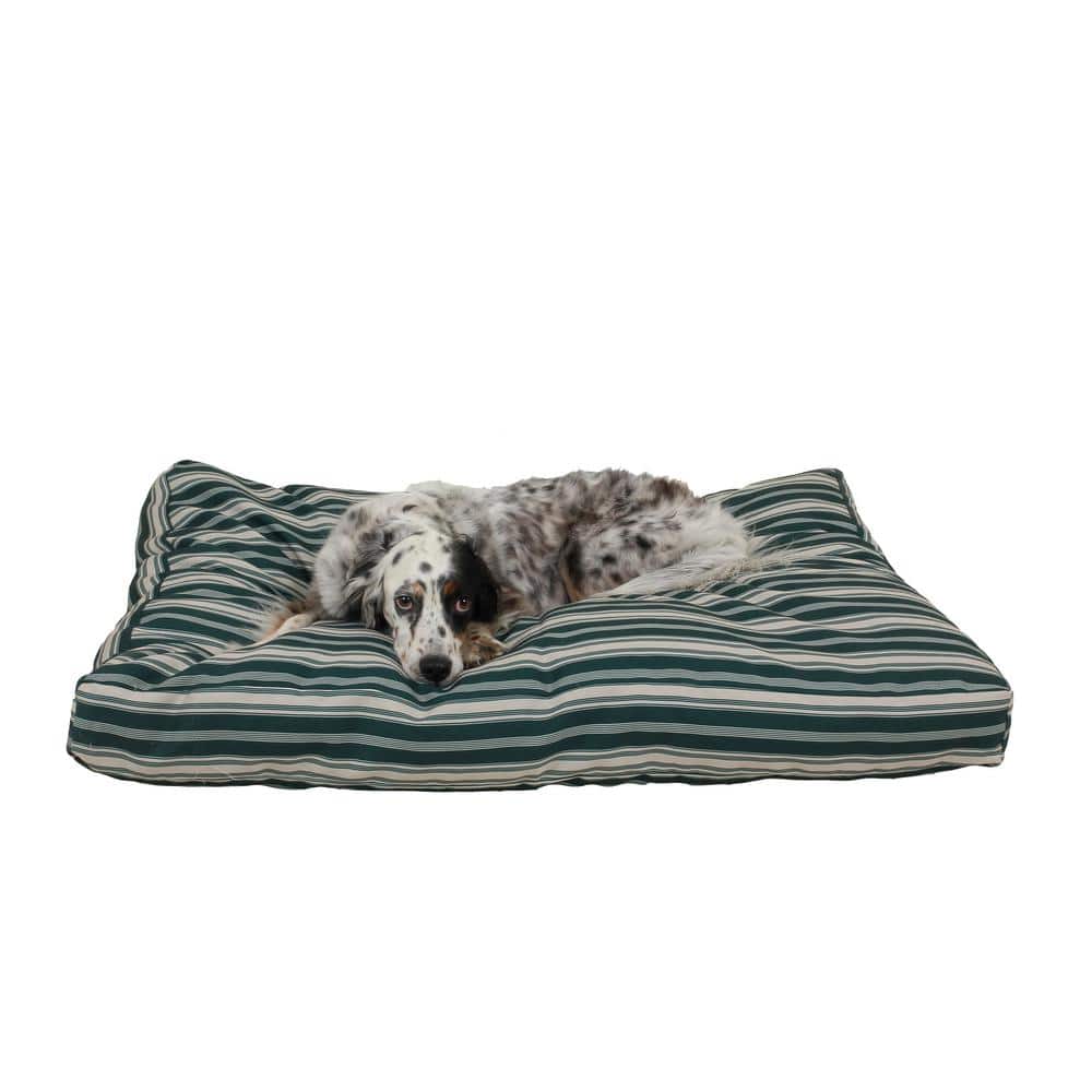 Medium Green Indoor/Outdoor Striped Jamison Bed