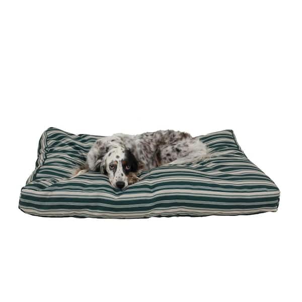 Unbranded Medium Green Indoor/Outdoor Striped Jamison Bed