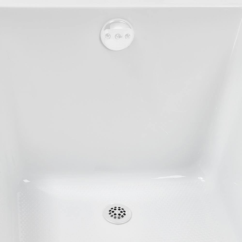 66" x 34" Glossy White Acrylic Soaking Drop-In Bathtub