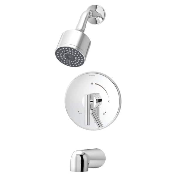Symmons Dia 1-Handle 1-Spray Tub and Shower Faucet in Chrome (Valve not Included)