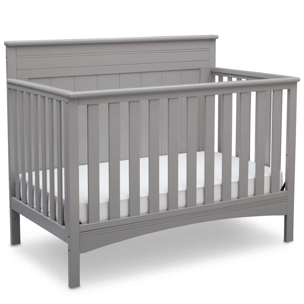 Delta Children Gray Fancy 4-in-1 Convertible Crib, Grey -  540310-026