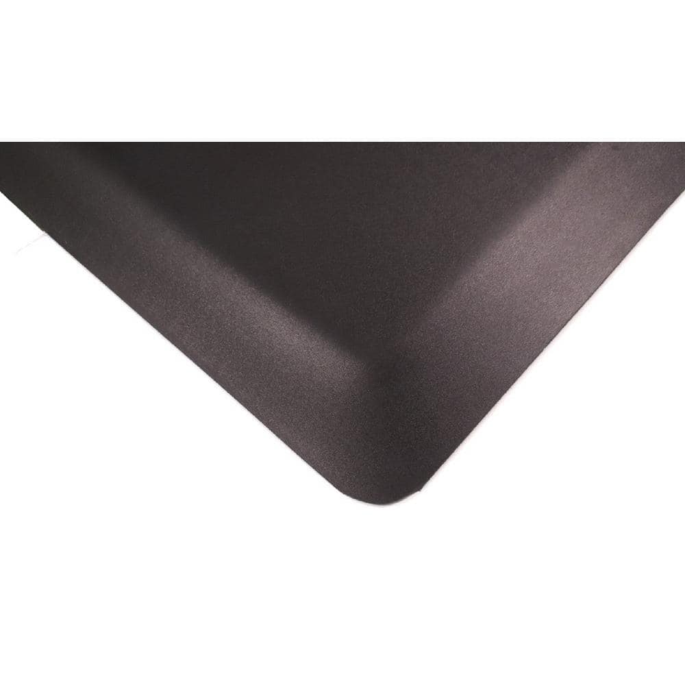Choice 39 x 58 1/2 Black Rubber Straight Edge Anti-Fatigue Floor