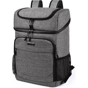 10 qt. Cooler Backpack Lightweight Insulated for Lunch Picnic Hiking Camping Trips in Gray