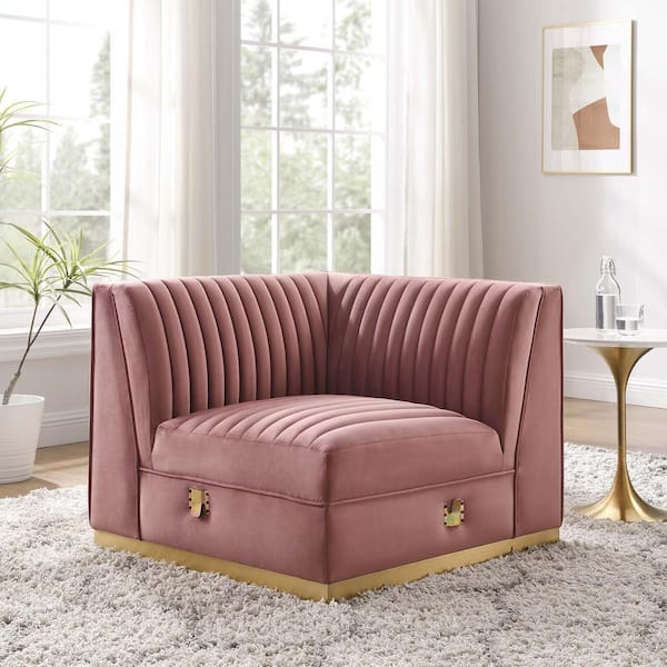 Pink best sale corner chair