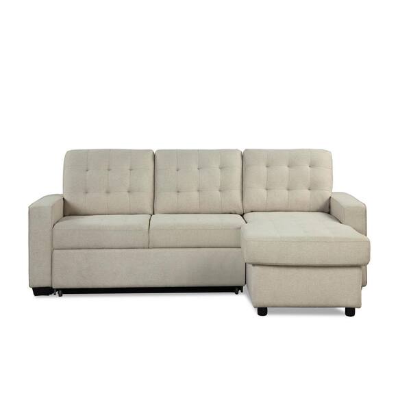 Serta Barison 90 in. Square Arm 1Piece Fabric LShaped Sectional Sofa