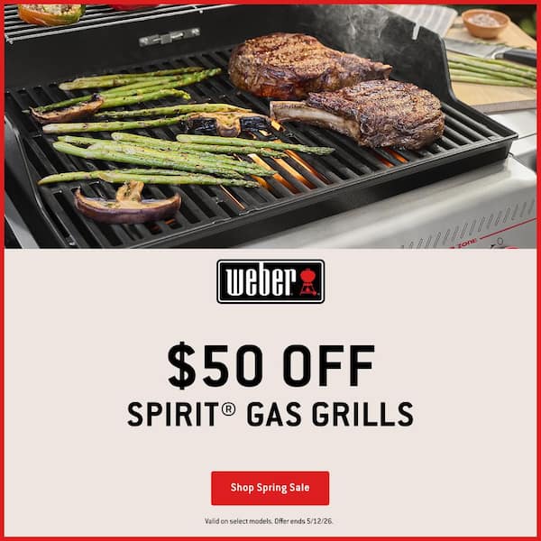 Spirit Smart EX-325 3-Burner Natural Gas Grill in Black with Wi-Fi Enabled Digital Thermometer