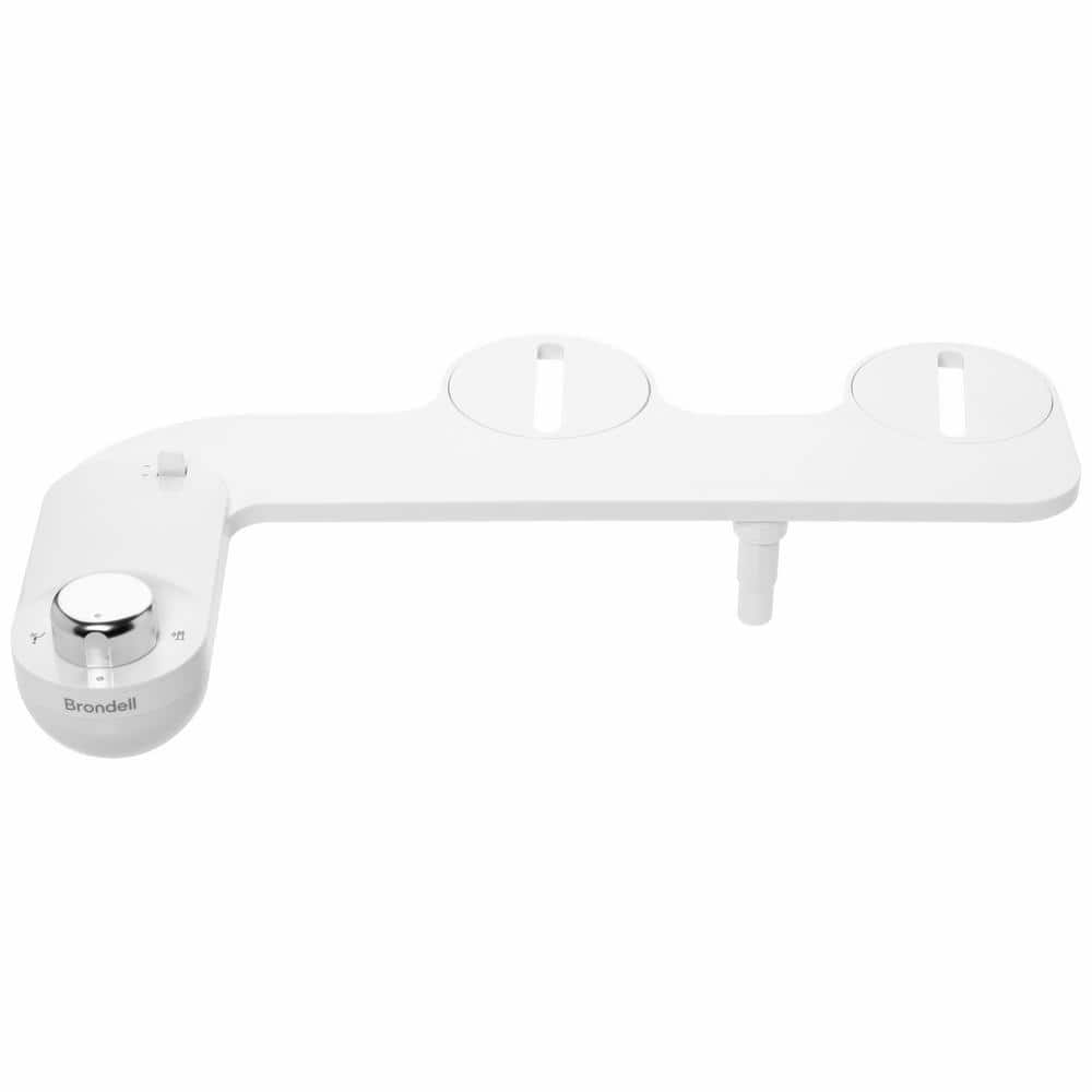 White Eco-Friendly Bidet Attachment with Aluminum Knob