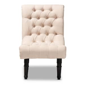 Barthe Beige Fabric Accent Chair