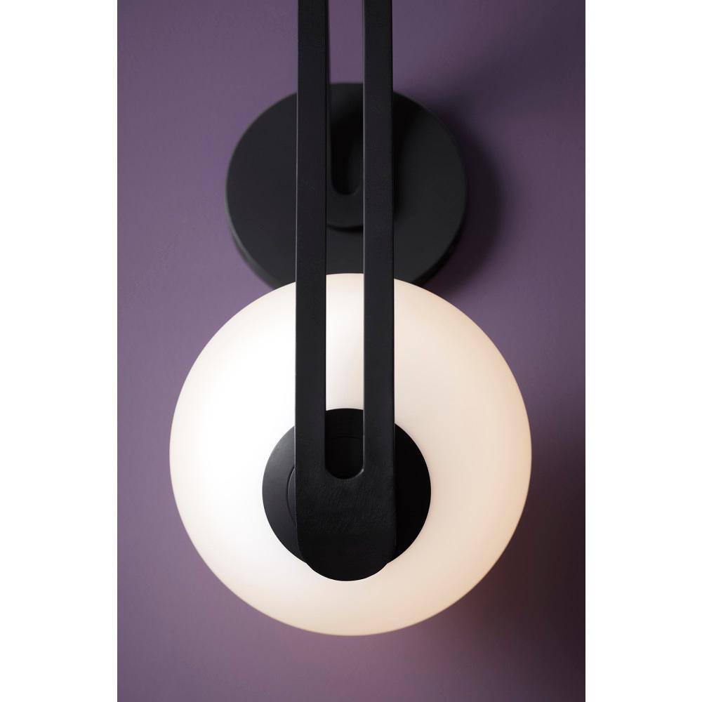 Matte Black 13" Direct Wired Electric Wall Sconce