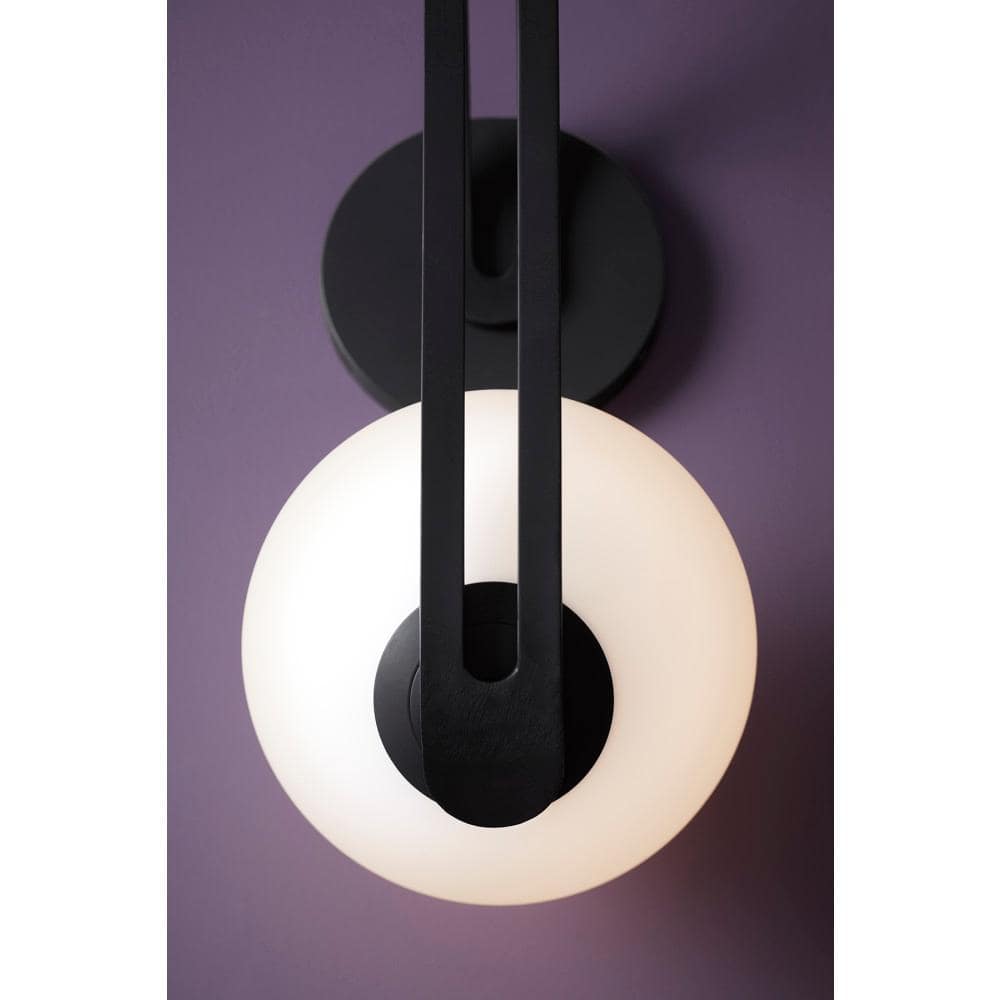 Matte Black 13" Direct Wired Electric Wall Sconce