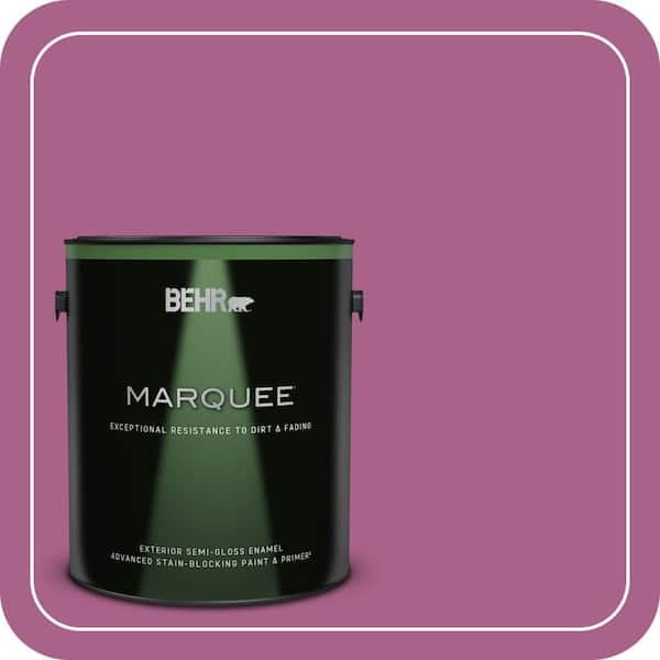 BEHR MARQUEE 1 gal. #690B-6 Wild Mulberry Semi-Gloss Enamel Exterior Paint & Primer
