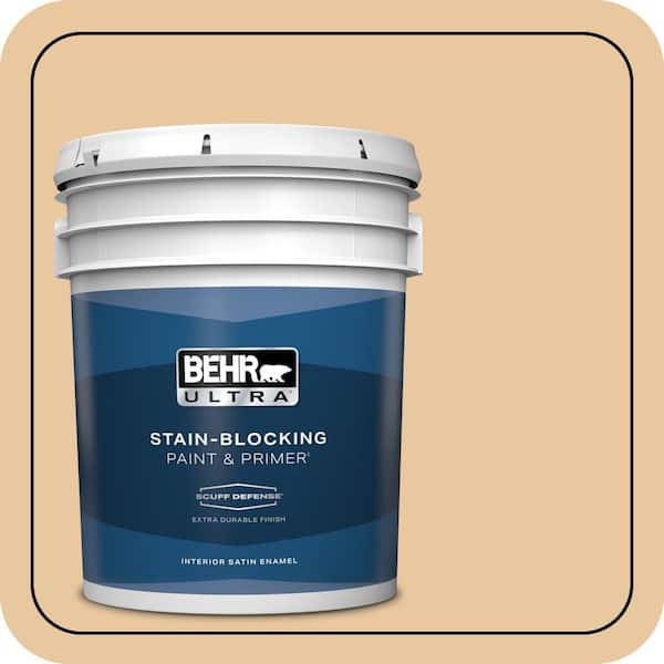 BEHR ULTRA 5 gal. #PPU4-15 Jasper Cane Extra Durable Satin Enamel Interior Paint & Primer