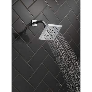 Pivotal 5-Spray Patterns 1.75 GPM 5.81 in. Wall Mount Fixed Shower Head with H2Okinetic in Chrome
