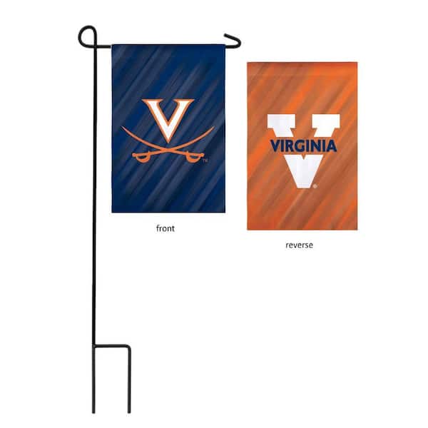 1 ft. x 1-1/2 ft. University of Virginia 2-Sided Garden Flag with 3-2/3 ft. Metal Flagpole