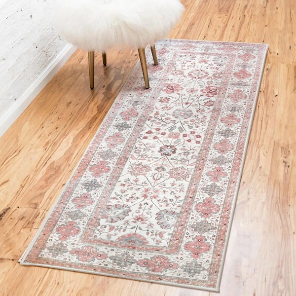 Lerik Washable Rug Multicolor 2.5 ft. x 7 ft. Runner Rug