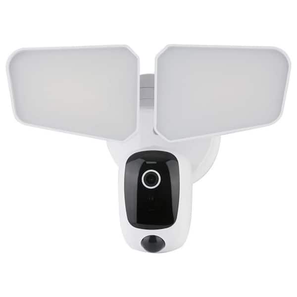 1900 Lumen Integrated LED Security Flood Light-Advanced Motion Sensor Lighting with Built-in Camera