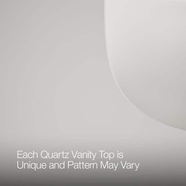 Quo 31in. Single Sink Freestanding White Bath Vanity with White Quartz Top Assembled