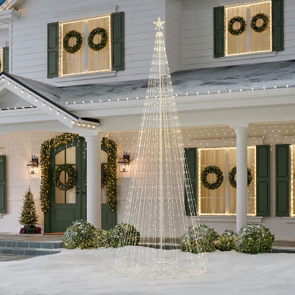 12 ft. Giant-Sized Motion Pre-Lit Cone Tree with Star