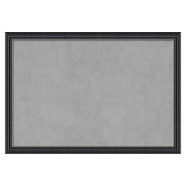 Amanti Art Stylish Black 26 in. x 18 in Framed Magnetic Board