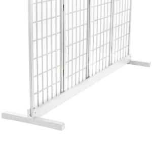 Room Divider Stand (Stand Only) 4-Panel White
