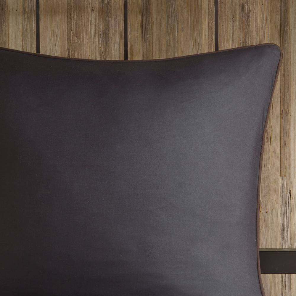 King Brown and Gray Southwestern Microfiber 8-Piece Comforter Set