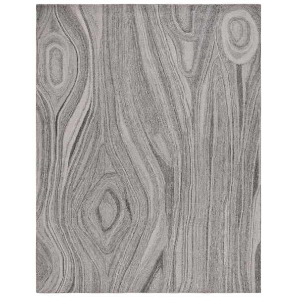 SAFAVIEH Abstract Gray 8 ft. x 10 ft. Abstract Striped Area Rug
