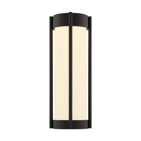 Designers Fountain Cedar Lane 18 in. Matte Black Smart Outdoor