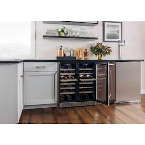 Dual Zone 56-Bottle Built In and Free Standing Wine Cooler