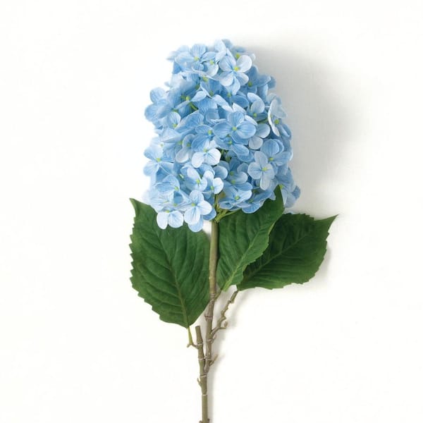 SULLIVANS 34 in. Blue Indoor Artificial Cone Hydrangea Flower Spray