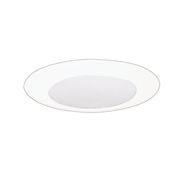 HALO White Airtight Shower Light with Frosted Albalite Lens and White Trim
