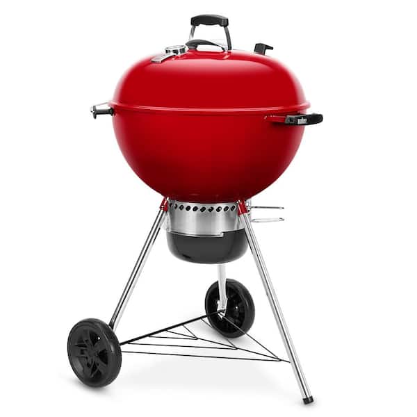 Weber 22 in. Limited Edition Original Kettle Premium Charcoal Grill in Red