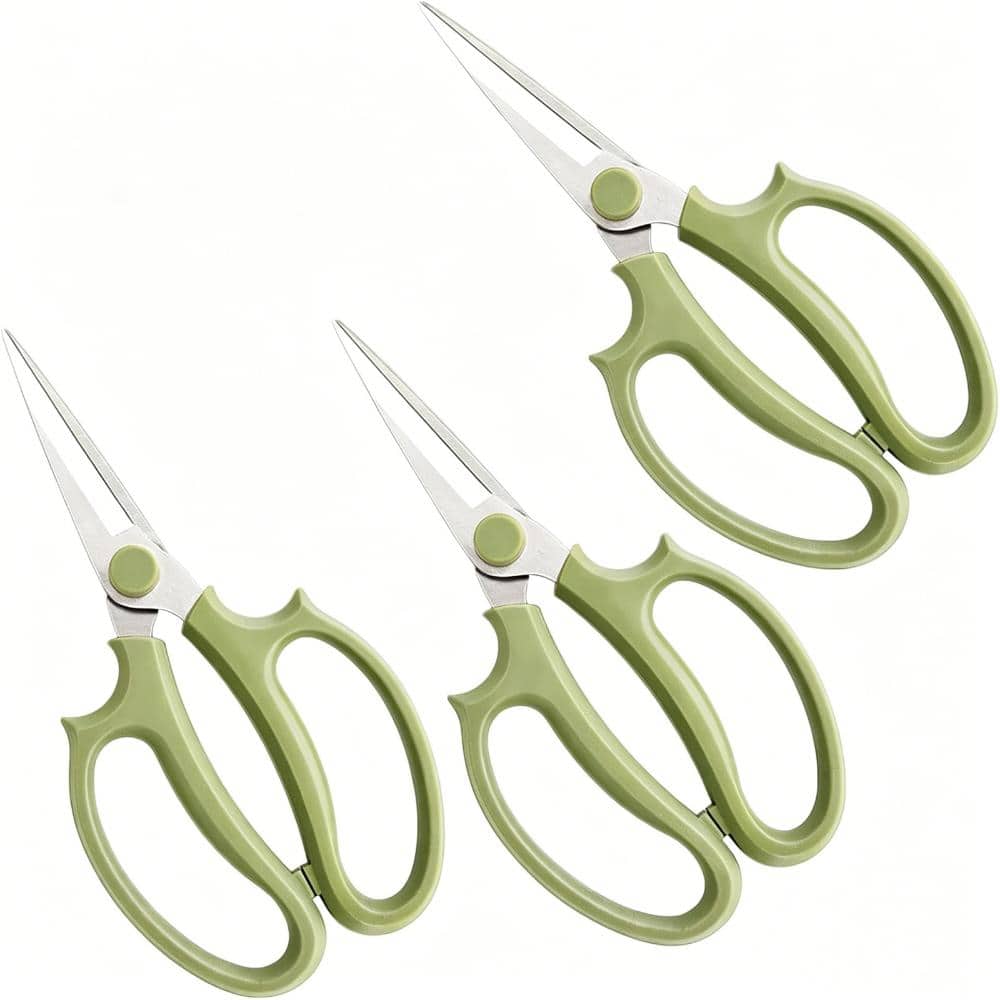 7.87 In Stainless Steel Floral Shears 3Pcs Steel Pruning Scissors with Comfort Grip for Flower Arrangement Gardening price history on PriceWatchPro
