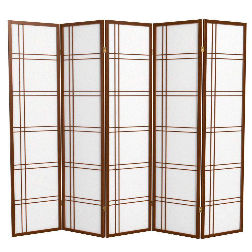 6 ft. Walnut 5-Panel Room Divider price history on PriceWatchPro