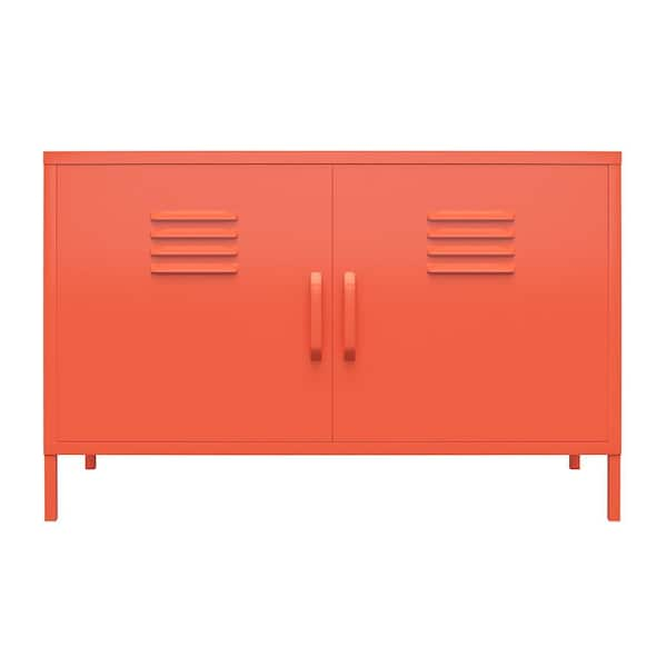 Novogratz Cache Orange 2-Door Metal Locker Accent Cabinet 4012813COM ...