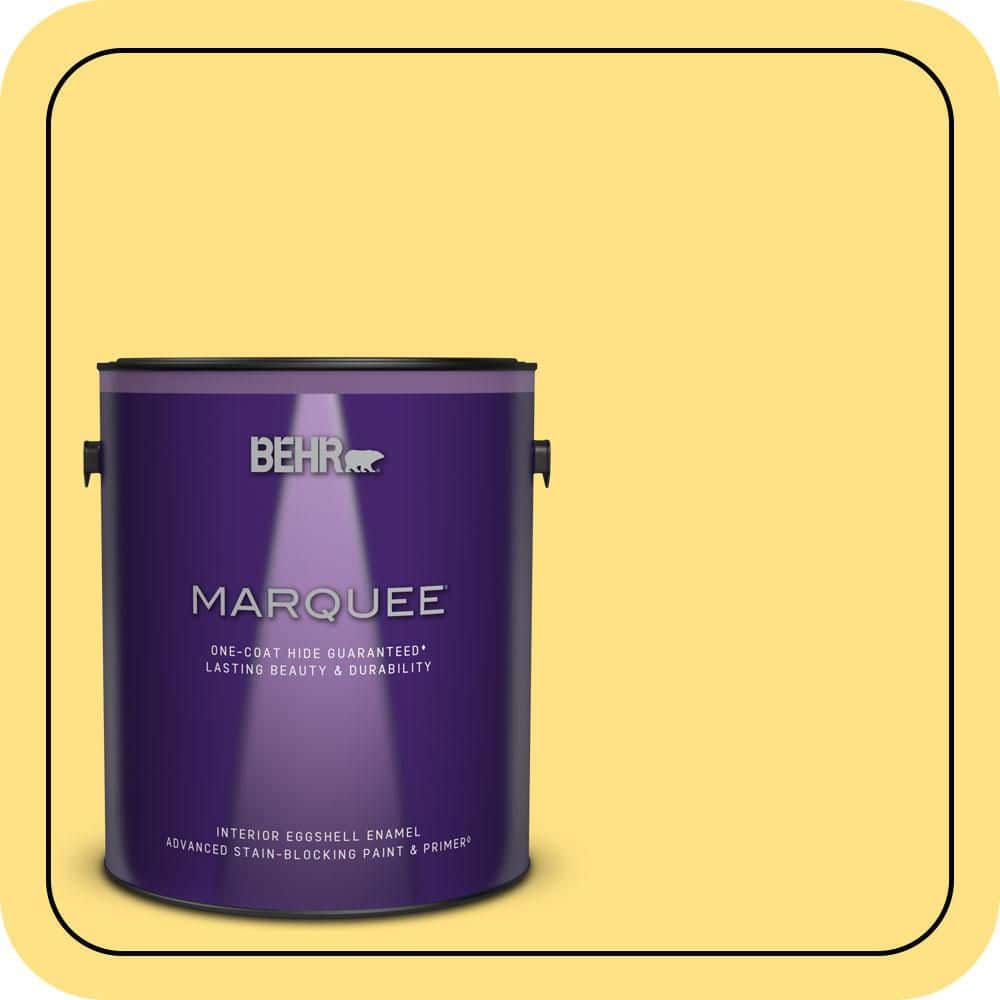 1 gal. #380B-4 Daffodil Yellow Eggshell Enamel Interior Paint & Primer price history on PriceWatchPro