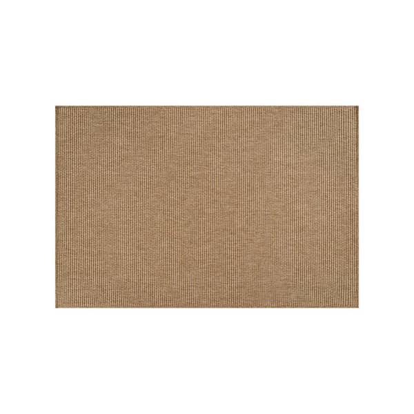 Terra Fiber Easy Jute Natural 2 ft. x 3 ft. Solid Indoor Outdoor Area Rug