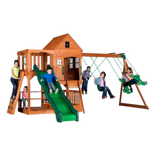 Backyard Discovery Pacific View All Cedar Swing Set 30015com