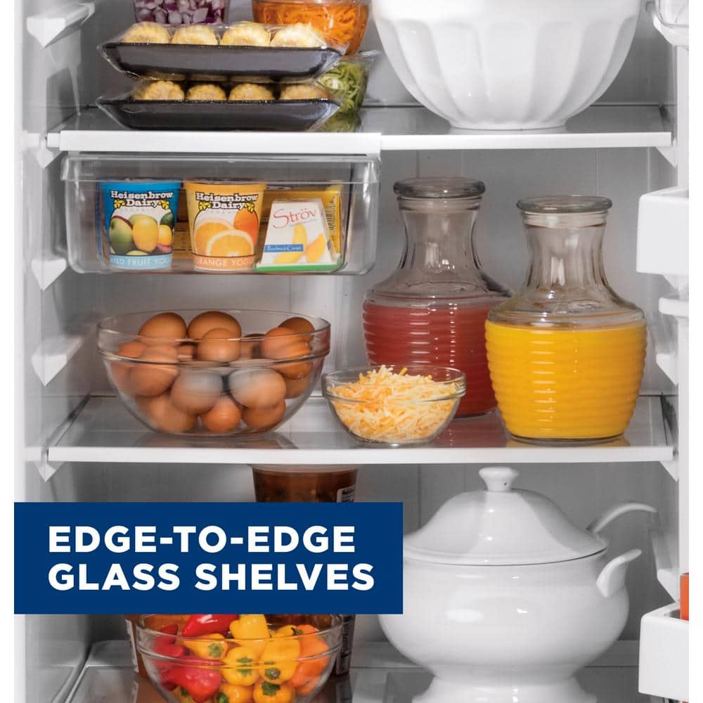 Black 21.9 Cu. Ft. Smart Energy Star Top Freezer Refrigerator